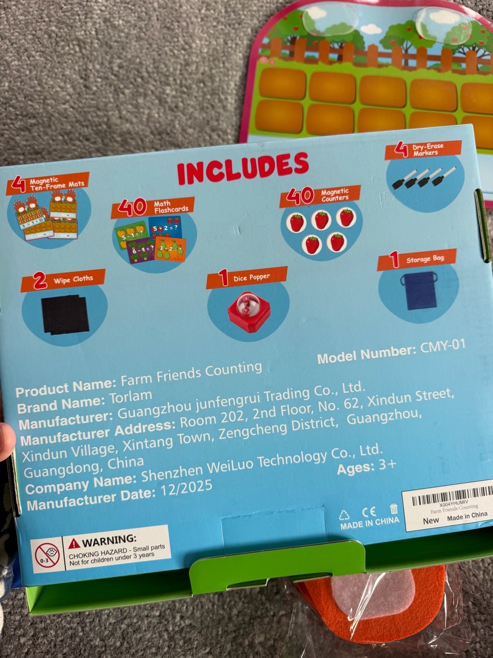 Farm Friends Counting Educational Learning Set - Picture 8 of 9